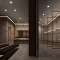 Spacious Gym Interior With Fitness Equipment And Large Windows