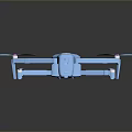 Blue EYO Drone With Four Pink Propellers And Sleek Modern Design