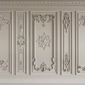 Elegant Ornate Decorative Lines In Classical Carved Panel Wall Designs