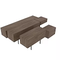 Modern Wooden Dresser With Multiple Drawers And Sleek Metal Legs Design