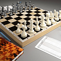 Modern Chess Chess Coffee 3d model