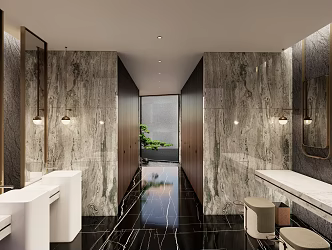 Modern toilet 3d model