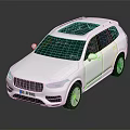 White Modern SUV with Sunroof and Silver Wheels Stylish Exterior Design