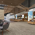 Modern Store Leisure Area 3d model