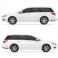Sleek White Station Wagon Car With Modern Design Alloy Wheels And Front Fascia