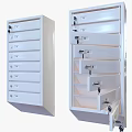 Modern White Wall Hanging Cabinets With Drawers And Shelves Storage Design