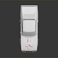 Silver And Red Muscle Car With Shiny Engine Hood Design And Reflective Wheels
