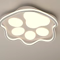 Modern Ceiling Light With Simple Design In Living Room Interior And Decorative Painting