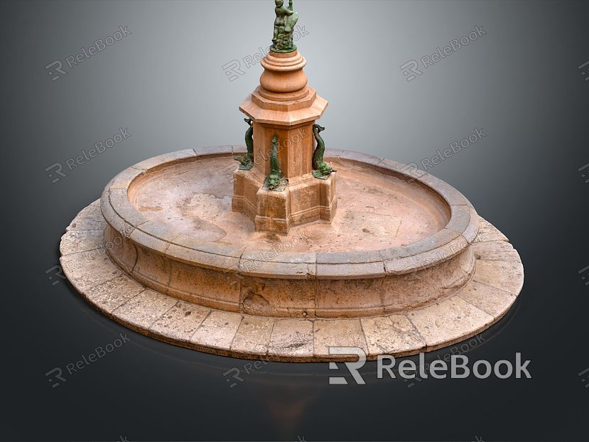 Fountain Cartoon Fountain Animation Fountain Styled Fountain Fantasy Style Fountain Magic Fountain model