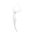 White Disposable Dental Flosser Oral Care Tool With Plastic Handle For Clean Teeth