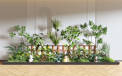 Modern Indoor Landscape Landscaping Landscape Setches Indoor Landscape Indoor Landscape Bryophytes Plant Heap 3d model