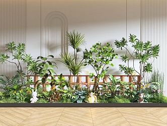 Modern Indoor Landscape Landscaping Landscape Setches Indoor Landscape Indoor Landscape Bryophytes Plant Heap 3d model