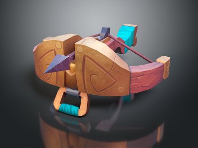 Modern crossbow 3d model