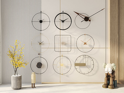 Light Luxury Clock Wall Clock model