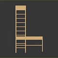 Wooden Sports Training Equipment With Bench And Ladder Structure For Fitness Use