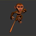 Monkey Monkey Cartoon Monkey Anime Monkey Stylized Monkey Fantasy Style Monkey Toy 3d model