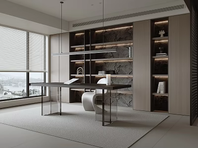 Modern Italian Study 3d model