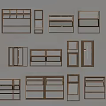 Windows casement window sliding window bay window floor-to-ceiling window 3d model