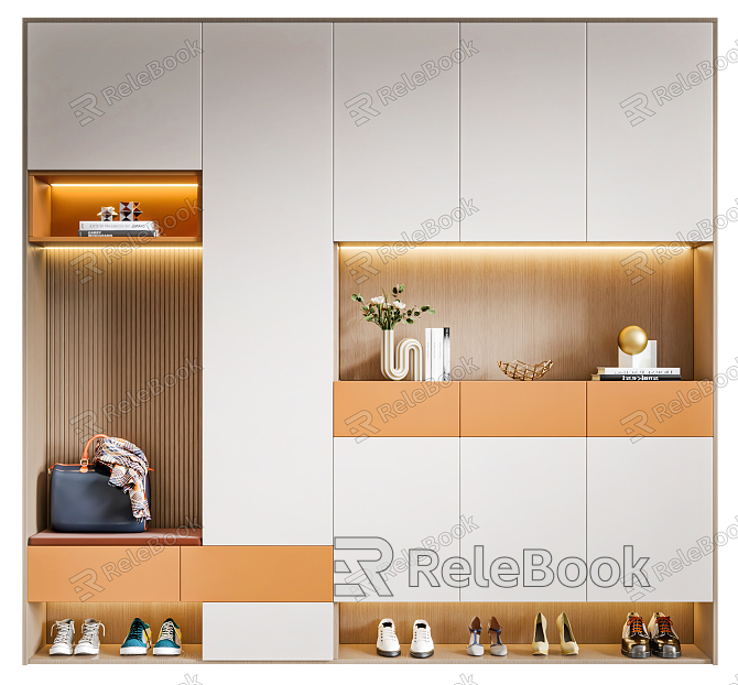 Modern shoe cabinet model