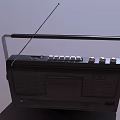 Vintage Boombox Radio With Large Speakers Antenna Cassette Deck And Handle Design