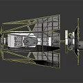 Spacecraft Design For Cosmic Exploration With Solar Panels And Thrusters