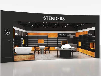 Modern duty-free high-end duty-free shop space model