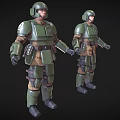 Imperial Soldiers Imperial Guards Imperial Guards Soldiers Special Forces Police Soldiers Iron Soldiers Low Face Number Low Model Simple Model Movie and TV Level Realism 3d model