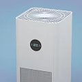 White Vertical Industrial Air Purification Equipment With Display Screen And Top Outlet