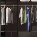 Modern Wardrobe Interior Design With Glass Doors Hanging Clothes Shoes And Storage Shelves