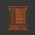 Classic Wooden Bookshelf With Multiple Storage Shelves And Drawer Compartments
