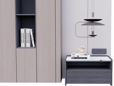 Modern bedside table 3d model