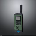 Green Handheld Tactical Weapon With Antenna Screen Keypad And Speaker Grill