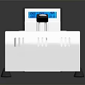 Stainless Steel Electronic Laboratory Appliance With Digital Display And Transparent Top