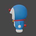 Popular Game Movie Character Doraemon With Blue Body White Belly Red Nose Bell Collar