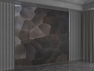 Modern background wall 3d model