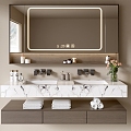 Modern Bathroom Cabinet Bathroom Basin Bathroom Ornaments 3d model