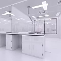 Modern Laboratory Testing Laboratory Gas Chromatography Room 3d model