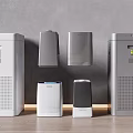 Modern Household Electrical Appliances Air Purifiers with Multiple Models and Designs 3d model