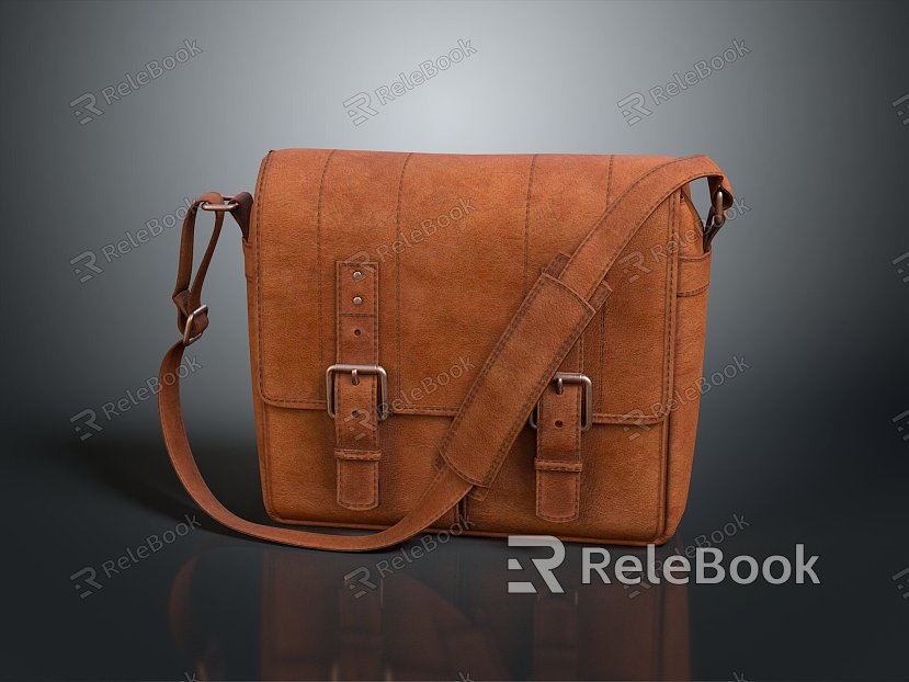 Bag Satchel Bag Collar Bag Leather Bag Realistic model