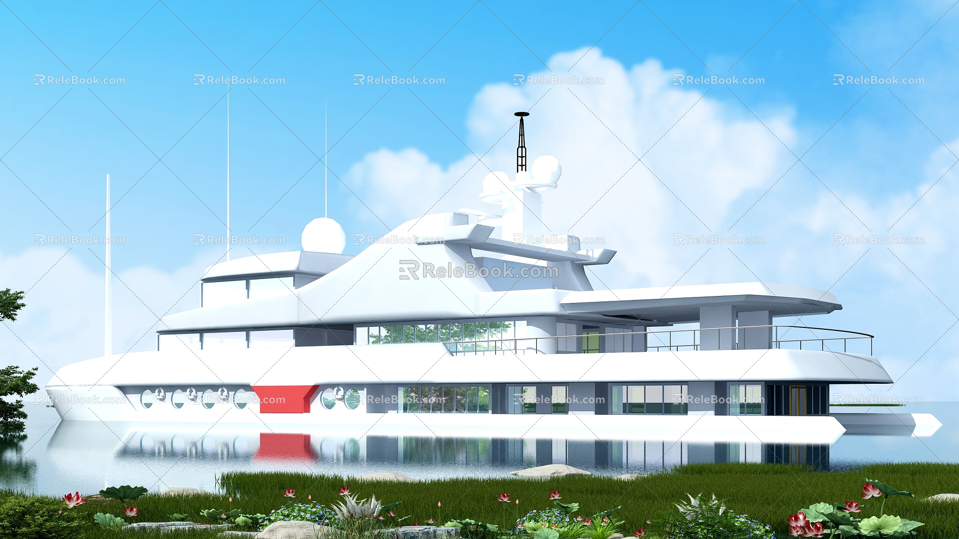 Modern Yacht 3d model