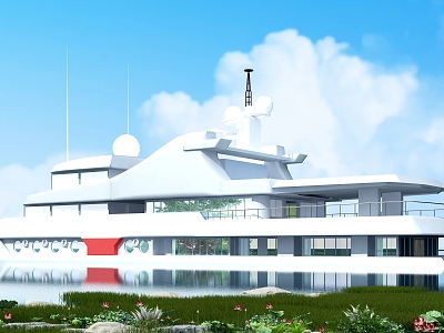 Modern Yacht 3d model