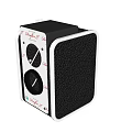 High Performance Industrial Equipment With Two Circular Sensors Black Leather Panel White Frame