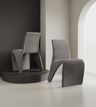 Modern Lounge Chair Dining Chair Single Chair 3d model