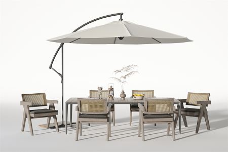 Modern outdoor tables and chairs 3d model