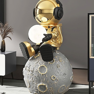 Astronaut installation art ornaments astronaut 3d model