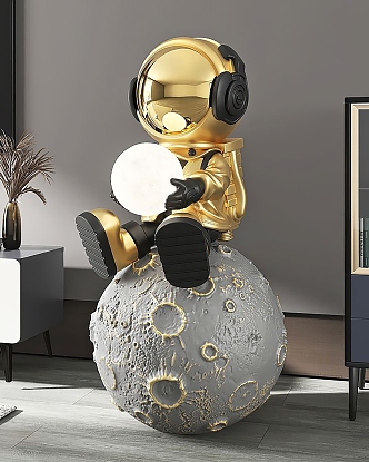 Astronaut installation art ornaments astronaut 3d model