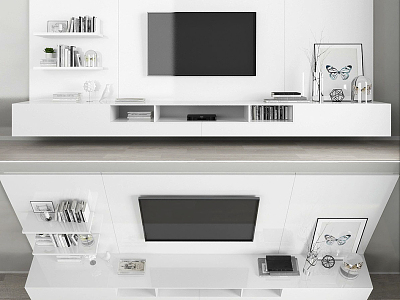 TV background cabinet model