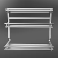 Stainless Steel Multi Tier Storage Rack With Shelves For Home Organization