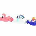 Colorful Outdoor Garden Decorative Inflatables With Flamingo Toucan And Peacock Shapes