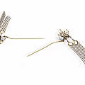 Elegant Gold Metal Chandelier With Branch Tassel Design For Modern Interior Decor